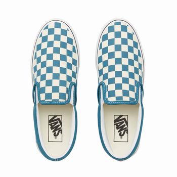 Panske Slip On Tenisky Vans Color Theory Checkerboard Classic (Unisex) Biele VA90JTSVU